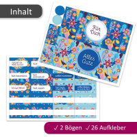 younikat Aufkleber-Set Alles Gute und Für Dich passend für zwei Duplo Pralinen Packungen I selbstklebend I zum Verschenken I Geburtstag I you0007