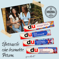 younikat Aufkleber-Set Alles Gute und Für Dich passend für zwei Duplo Pralinen Packungen I selbstklebend I zum Verschenken I Geburtstag I you0007