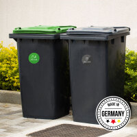 younikat 9 Mülleimer-Aufkleber zur Mülltrennung I Abfall Recycling I Sticker-Set rund I you_0025