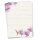 Briefpapier Set Blume Tulpe Motiv I 50 Blatt 90 g/m²  DIN A4 I stilvolles Schreibpapier vielseitig verwendbar lila beige I Geburtstag Urkunde Speisekarte I dv_018