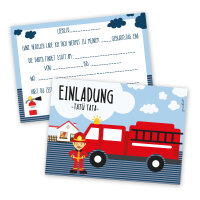 15 Feuerwehr Einladungskarten I DIN A6 I dv_189