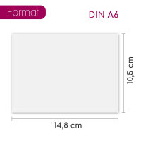 younikat 160 g/qm Papier DIN A6 Kopierpapier 250 Blatt weiß - Druckerpapier Blanko Zertifikate hochweiß I you_0194