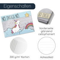 2 x 10 Postkarten mit Einhorn-Motiven I dv_338 I DIN A6