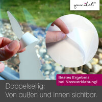 younikat Hasen weiß Frühling Fensterbild 12 Teile I statisch haftend I wiederverwendbar I Ostern I you_0036