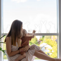 younikat Hasen weiß Frühling Fensterbild 12 Teile I statisch haftend I wiederverwendbar I Ostern I you_0036