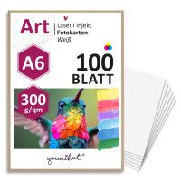 younikat A6 Postkarten Blanko 300g/qm - 500 Blatt Papier...