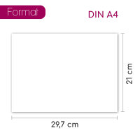 100er Set blanko Bastelkarton DIN A4 - DIY I zum...
