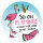 Flamingo Mauspad Tropical I Ø 22 cm rund I Mousepad mit Spruch I in Standard-Größe, rutschfest I für Mädchen Teenager Frauen I dv_236