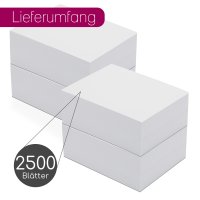younikat Druckerpapier A6 120g/m² 2500 Blatt weißes Kopierpapier - you0202
