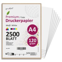 younikat Druckerpapier A4 120g/m² 2500 Blatt...