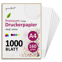 younikat Druckerpapier A4 160g/m² 1000 Blatt...