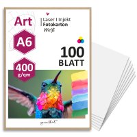 younikat 1000 Stück Postkarten DIN A6 weiß 400...