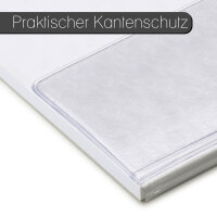 easydruck24de Schreibtischunterlage mit Wolken-Motiv und Kantenschutz I DIN A2 (59,4 x 42 cm) I 40 Blatt I aus Papier zum Abreißen I Unterlage für Büro und Zuhause I dv602