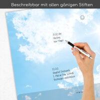 easydruck24de Schreibtischunterlage mit Wolken-Motiv und Kantenschutz I DIN A2 (59,4 x 42 cm) I 40 Blatt I aus Papier zum Abreißen I Unterlage für Büro und Zuhause I dv602