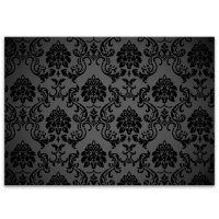 younikat 100 Stück Tischunterlagen Black Ornament I...