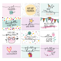 24er Set Postkarten I DIN A6 I verschiedene Motive