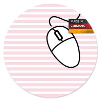 younikat Mauspad mit Streifen in rosa I Ø 22 cm...