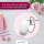 younikat Mauspad mit Streifen in rosa I Ø 22 cm rund I dv_274