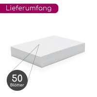 Vielseitige Blanko Postkarten zum Selbstgestalten I DIN A6 I 50er Set leere DIY Grußkarten weiß I zum Beschreiben Bemalen Gestalten I dv340