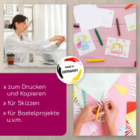 Vielseitige Blanko Postkarten zum Selbstgestalten I DIN A6 I 50er Set leere DIY Grußkarten weiß I zum Beschreiben Bemalen Gestalten I dv340