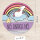 younikat Einhorn-Mauspad Nö. Einfach Nö. in lila I Ø 22 cm rund Mousepad mit Spruch und Regenbogen I in Standard-Größe rutschfest I violett I dv266