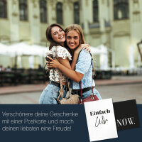 20er-Postkarten-Set in Schwarz Weiß mit persönlichen Sprüchen | DIN A6 I dv_389