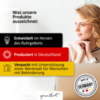 younikat Mauspad Konfetti weiß rund - Ø 22 cm abwischbare Oberfläche I dv_382