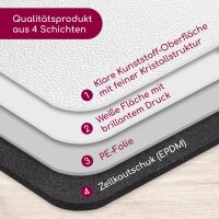younikat Mauspad mit Meerjungfrau Nö. Einfach Nö. I rund Ø 22 cm I Mousepad mit Spruch in Standard-Größe, rutschfest wasserabweisend I für Mädchen Teenager Kinder I dv422