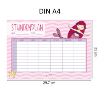 Meerjungfrau Stundenplan I magnetisch