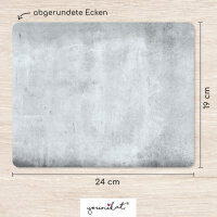 younikat Mauspad in Beton-Optik I 24 x 19 cm I Mousepad...