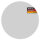 younikat Mauspad in grau I Ø 22 cm rund Mousepad in Standard-Größe rutschfest I schlicht modern zeitlos I dv635