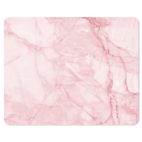 Mauspad mit Motiv Marmor Look rosa  - 24 x 19 cm abwischbare Oberfläche I dv_672