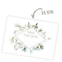 15 Postkarten Save the Date I DIN A6 I Set Hochzeit...