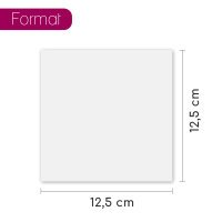 Ersatzpapier für langanhaltenden Projektor Zeichenspaß - quadratisch I Papier-Zuschnitte in 12,5 x 12,5 cm zum Nachfüllen I 250 Blatt I dv_750