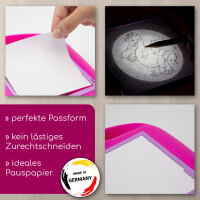 younikat Ersatzpapier in 12,5 x 12,5 cm quadratisch I 250 Blatt Papier-Zuschnitte I für Projektor Zeichenspaß I 80 g/qm blanko Papier I zum Nachfüllen I dv750