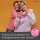 24 Aufkleber Made with Love I pink I in verschiedenen Farben | Ø 4 cm | Geschenkaufkleber | als Geschenk Freunde Familie | DIY | dv_586