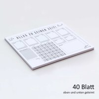 Schreibtischunterlage Alles zu seiner Zeit mit 3-Jahres-Kalender
