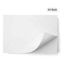 Blanko Schreibtischunterlage I DIN A2 I 40 Blatt I aus Papier zum Abreißen