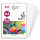 younikat 50er Set blanko Bastelkarton I DIN A4-400 g I DIY I zum Selbstgestalten Basteln Malen und Beschreiben I für Scrapbooking und vieles mehr I weiß I dv1006