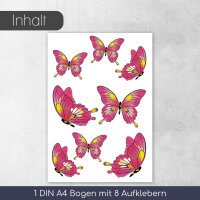 Aufkleber-Set Schmetterlinge I kfz_187