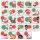 Adventskalender Aufkleber Set - Sticker mit Rechenaufgaben kleines 1x1 - dv_1155