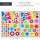 Aufkleber Set Flower-Power I Peace and Love bunt Bogengröße 4x DIN A6 I kfz_711