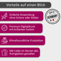60er Aufkleber-Set Danke - passend für Küsschen Pralinen I Gastgeschenk I Rechteckig I Herz I dv_1355