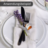 60er Aufkleber-Set Danke - passend für Küsschen Pralinen I Gastgeschenk I Rechteckig I Herz I dv_1355