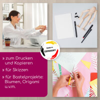 1000 Blatt blanko 80 g/m² Papier in weiß I Kopierpapier I DIN A5 I dv_1419