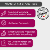 Aufkleber-Set Lieblingsmensch und Ich liebe dich passend für zwei Duplo Pralinen Packungen I rosa pink I dv_1367