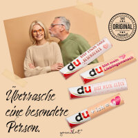 Aufkleber-Set Lieblingsmensch und Ich liebe dich passend für zwei Duplo Pralinen Packungen I rosa pink I dv_1367