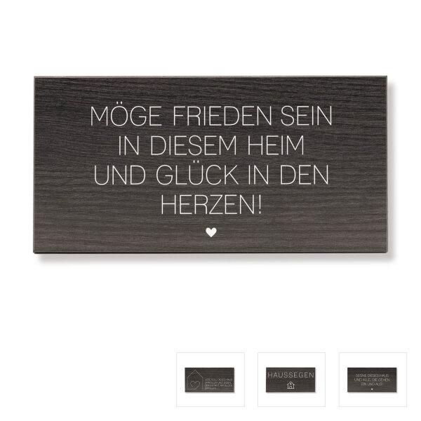 Holzschilder mit Spruch weiß