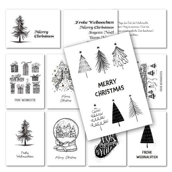 Postkarten Set Weihnachten I DIN A6