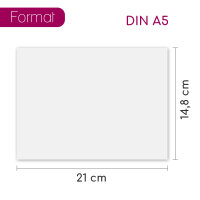 younikat DIN A5 Premium Kopierpapier I 120 g/m² I 250 Blatt in weiß I 148 x 210 mm Blanko I für Druck Basteln Karten Rezeptpapier I geeignet für alle gängigen Laser- und Tintenstrahldrucker I dv1550